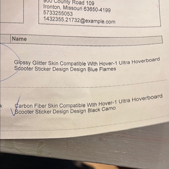 Sticker Skins - Glitter Blue Flames and Black Camo - Picture 5 of 5